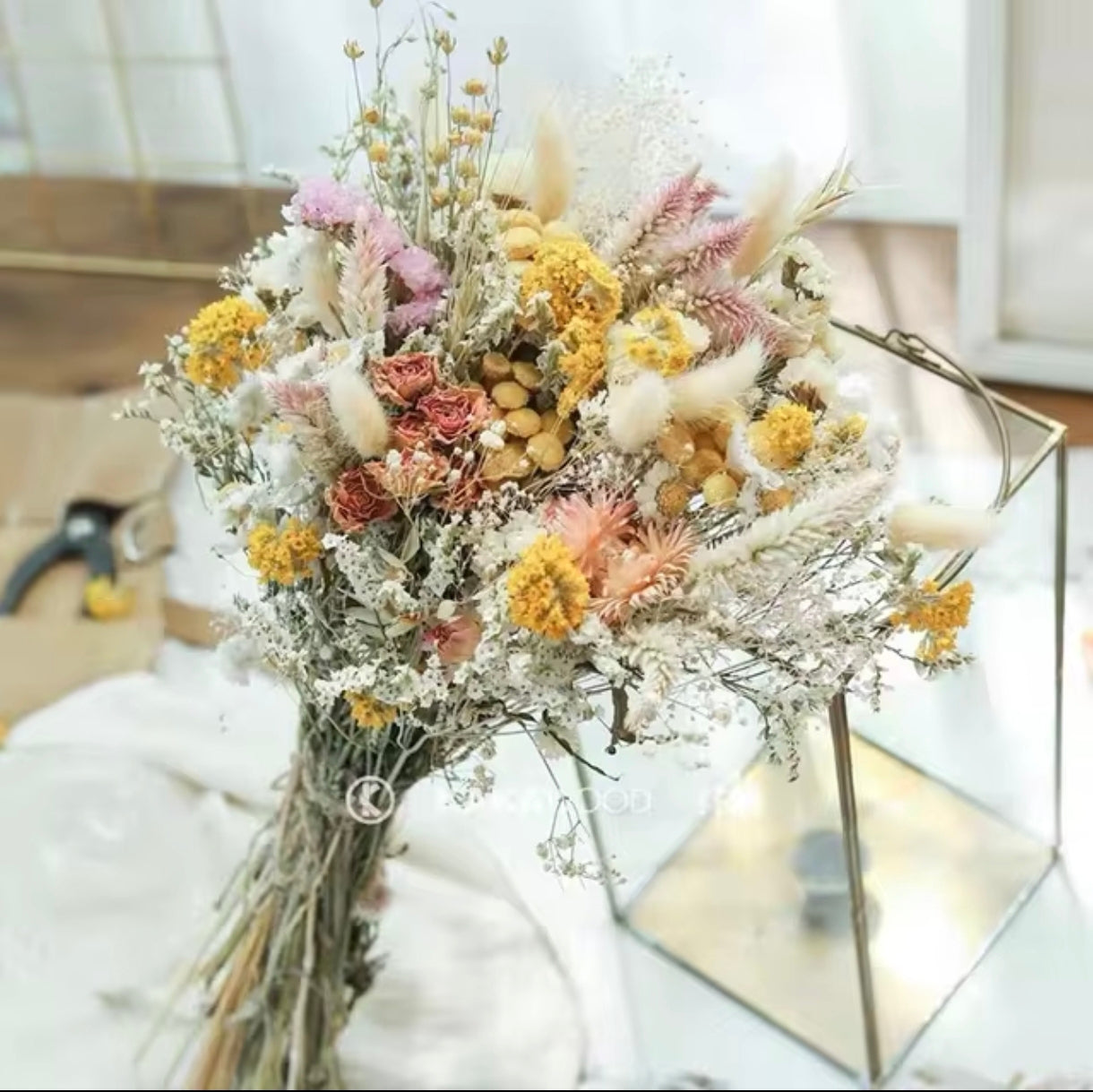 Eternal Boho Bloom – 30cm Premium Dried Flower Bouquet for Décor & Gifts